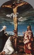 HEINTZ, Joseph the Elder Crucifix with Mary oil on canvas